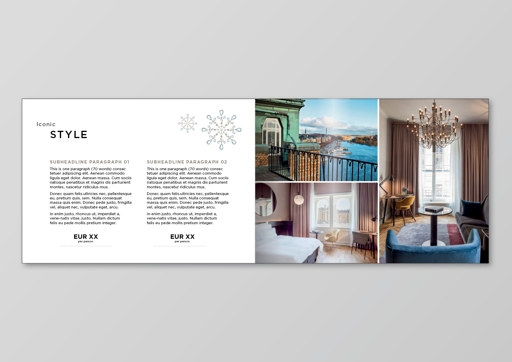 Radisson Collection Christmas brochure - inner pages