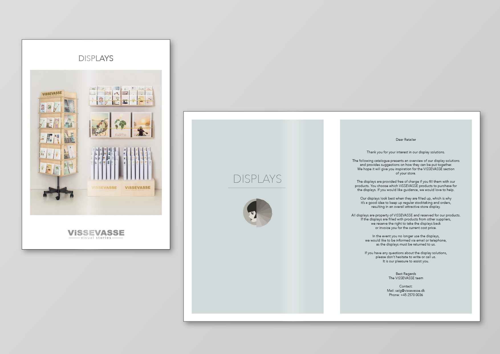 ViSSEVASSE Display catalogue - front and inner pages